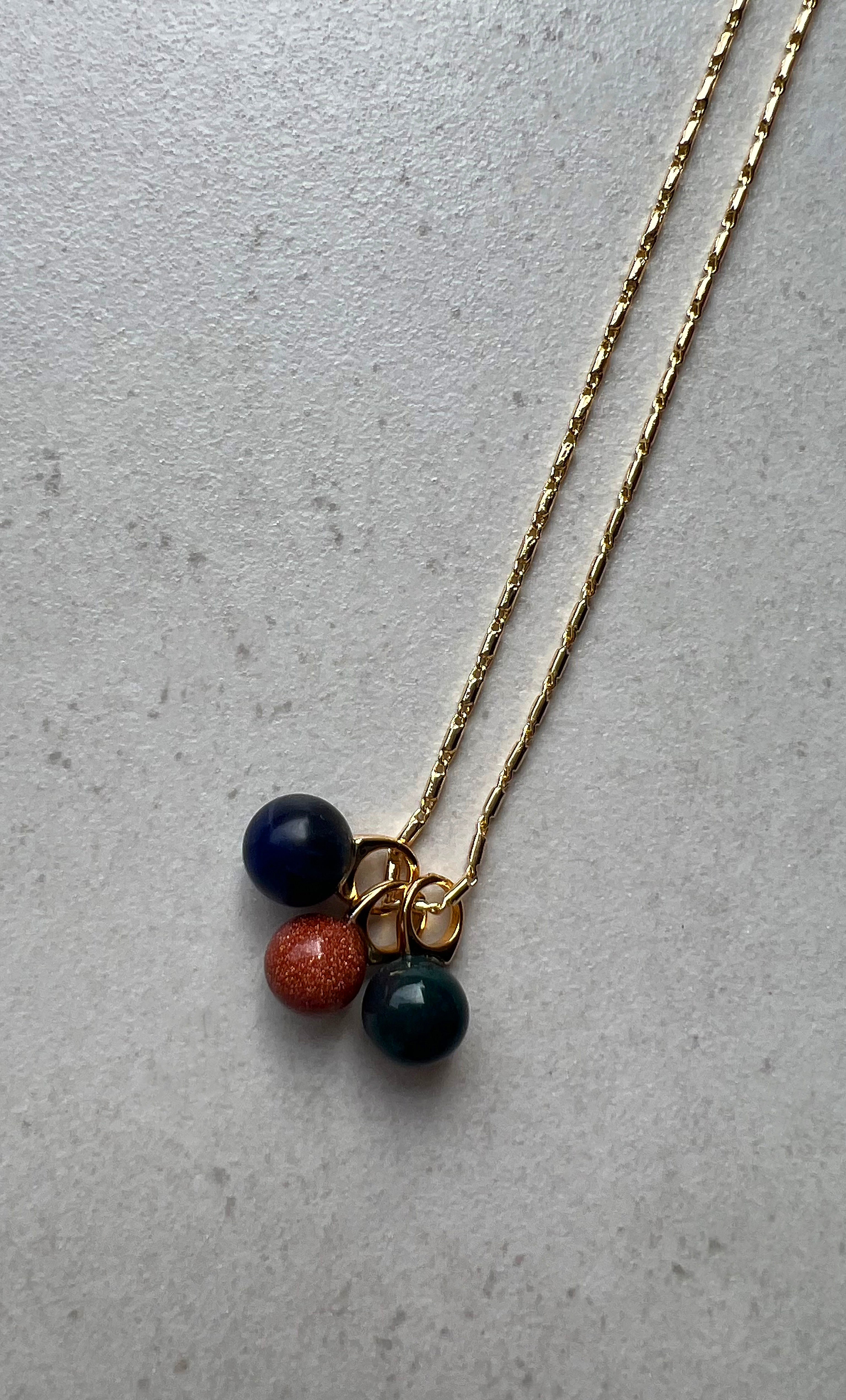 The Tunik Bauble Stone Charm Necklace