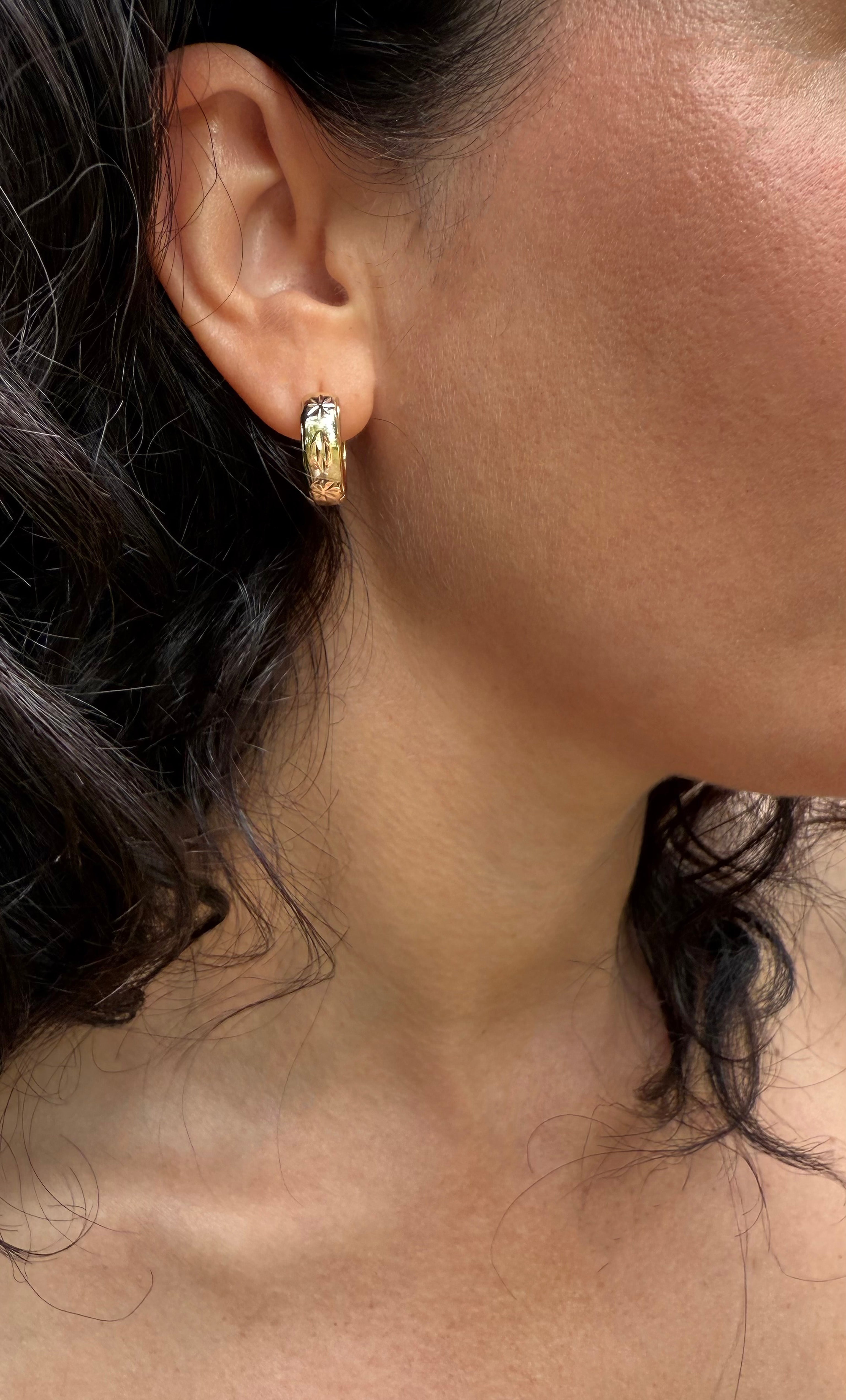 The Tunik Midnight Stars Huggie Earrings