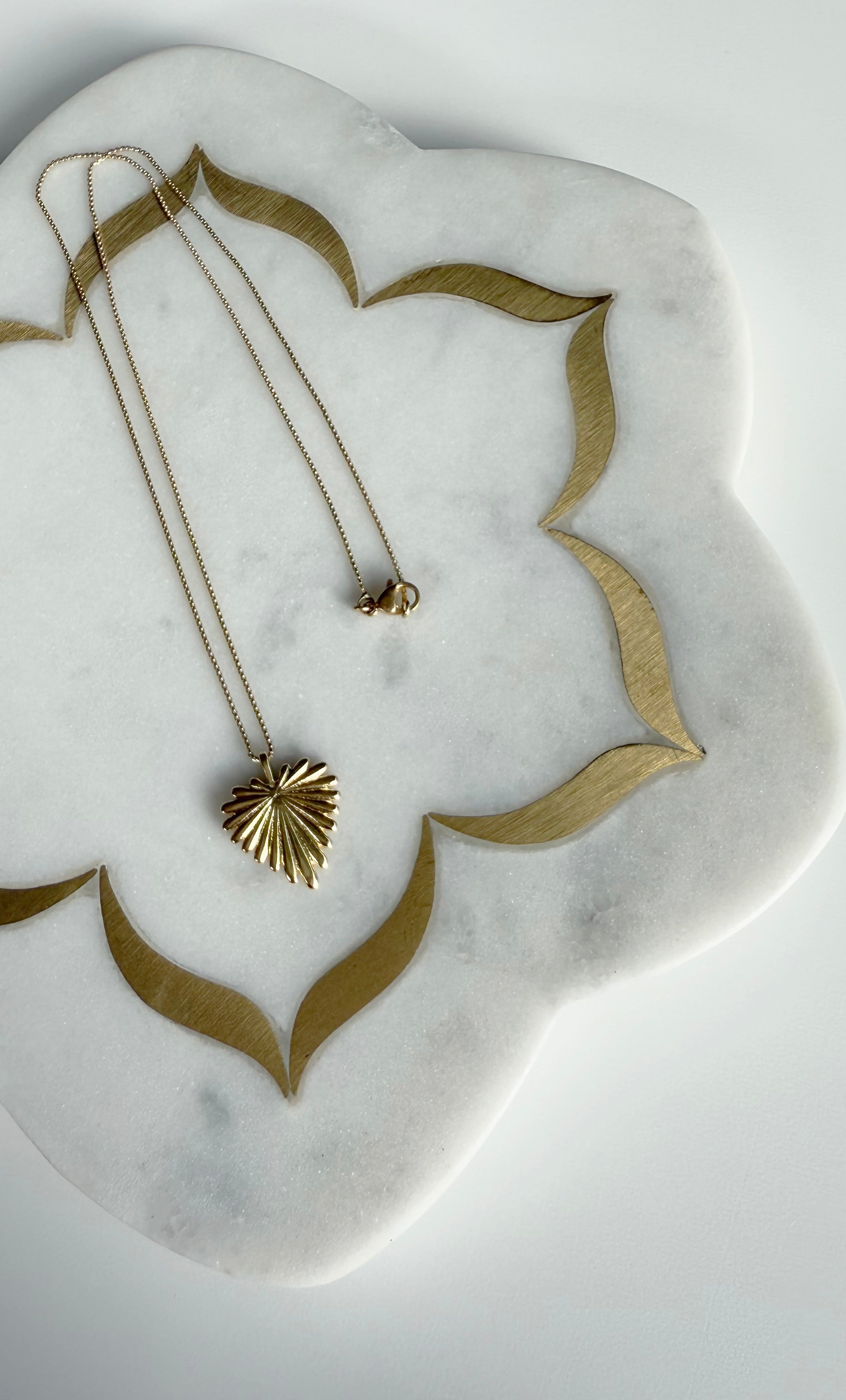 The Tunik Ray Of Sunshine Heart Medallion Necklace