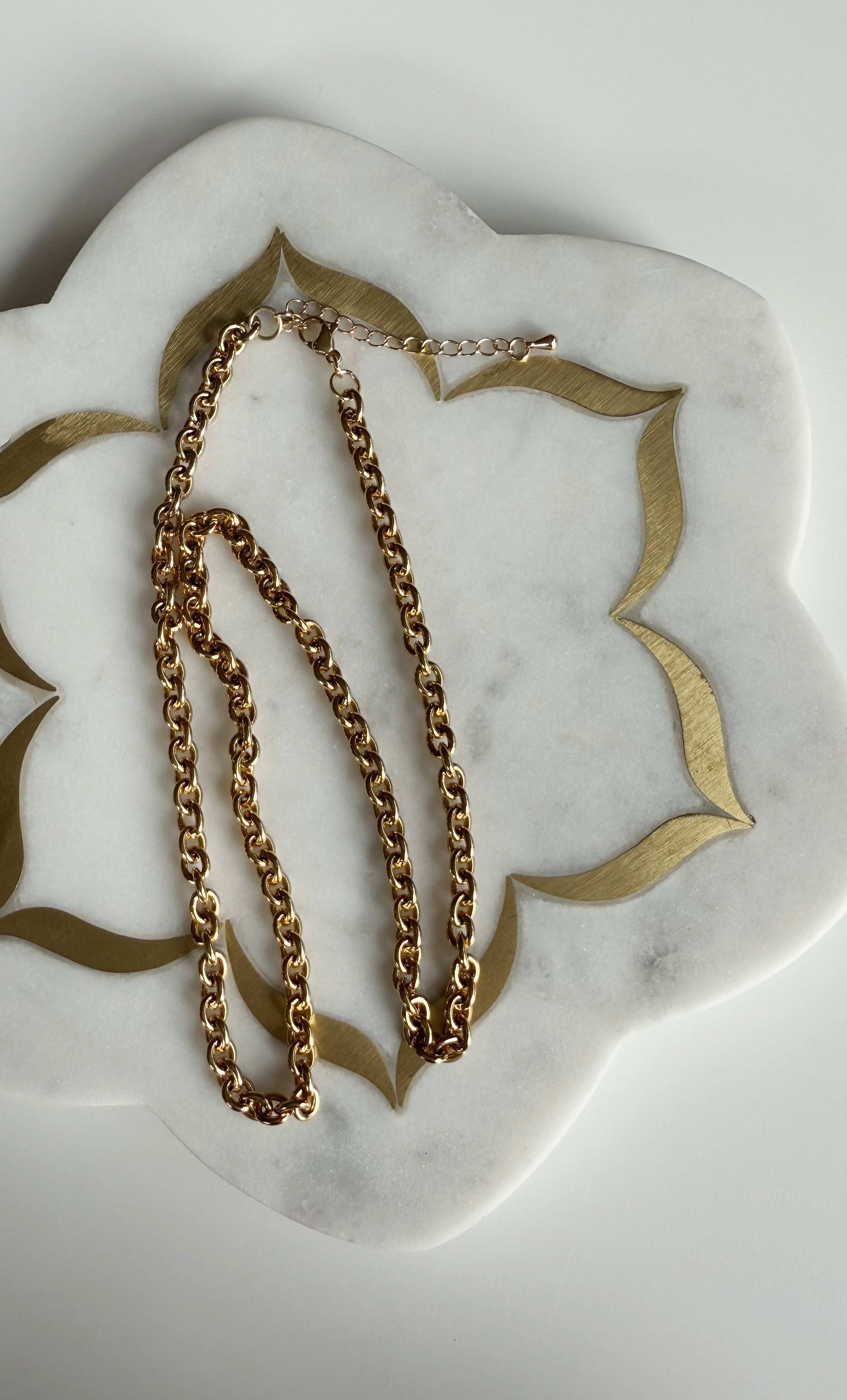 The Tunik Statement Rolo Chain Necklace