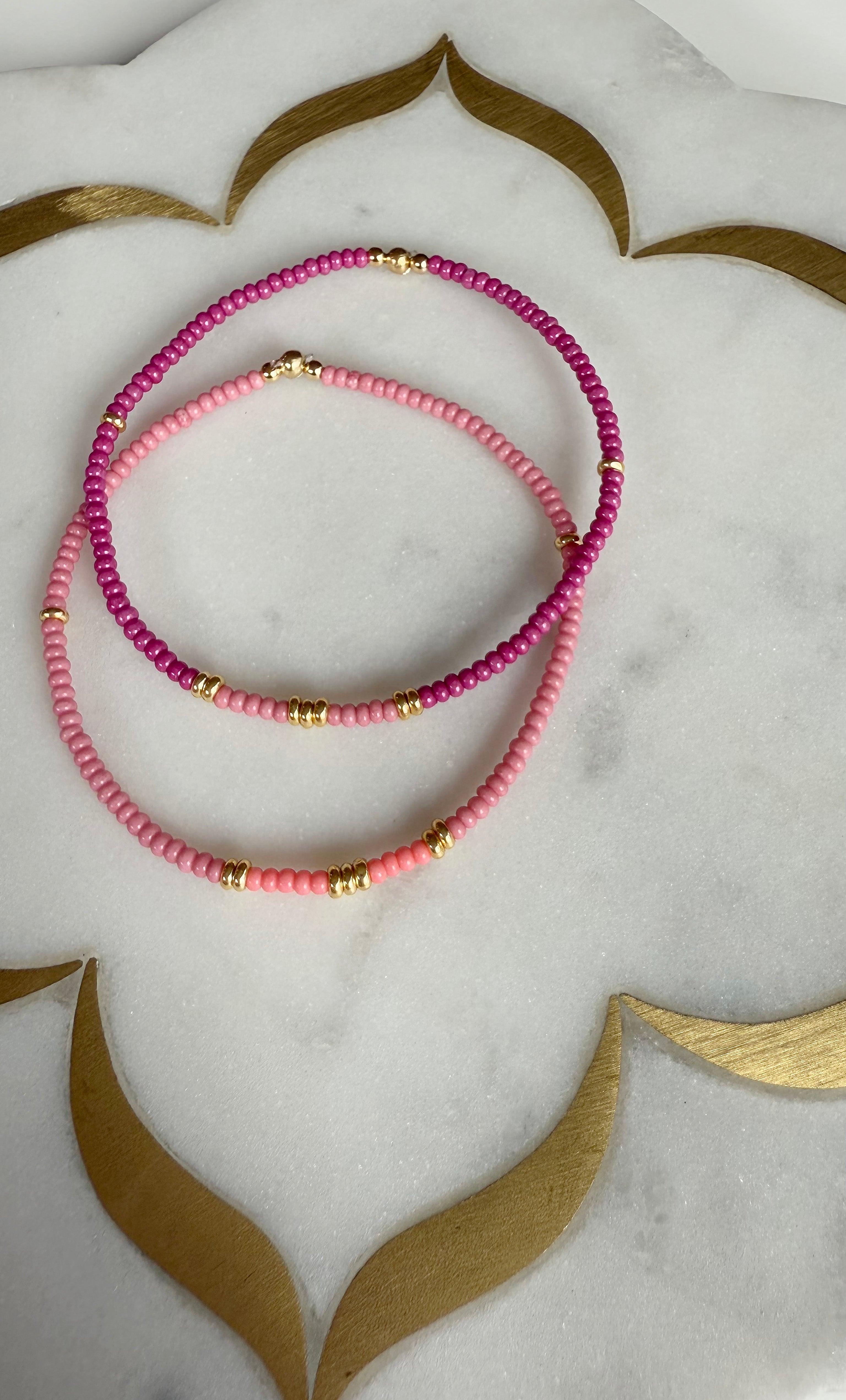 The Tunik Friendship Bracelet Set - Pink