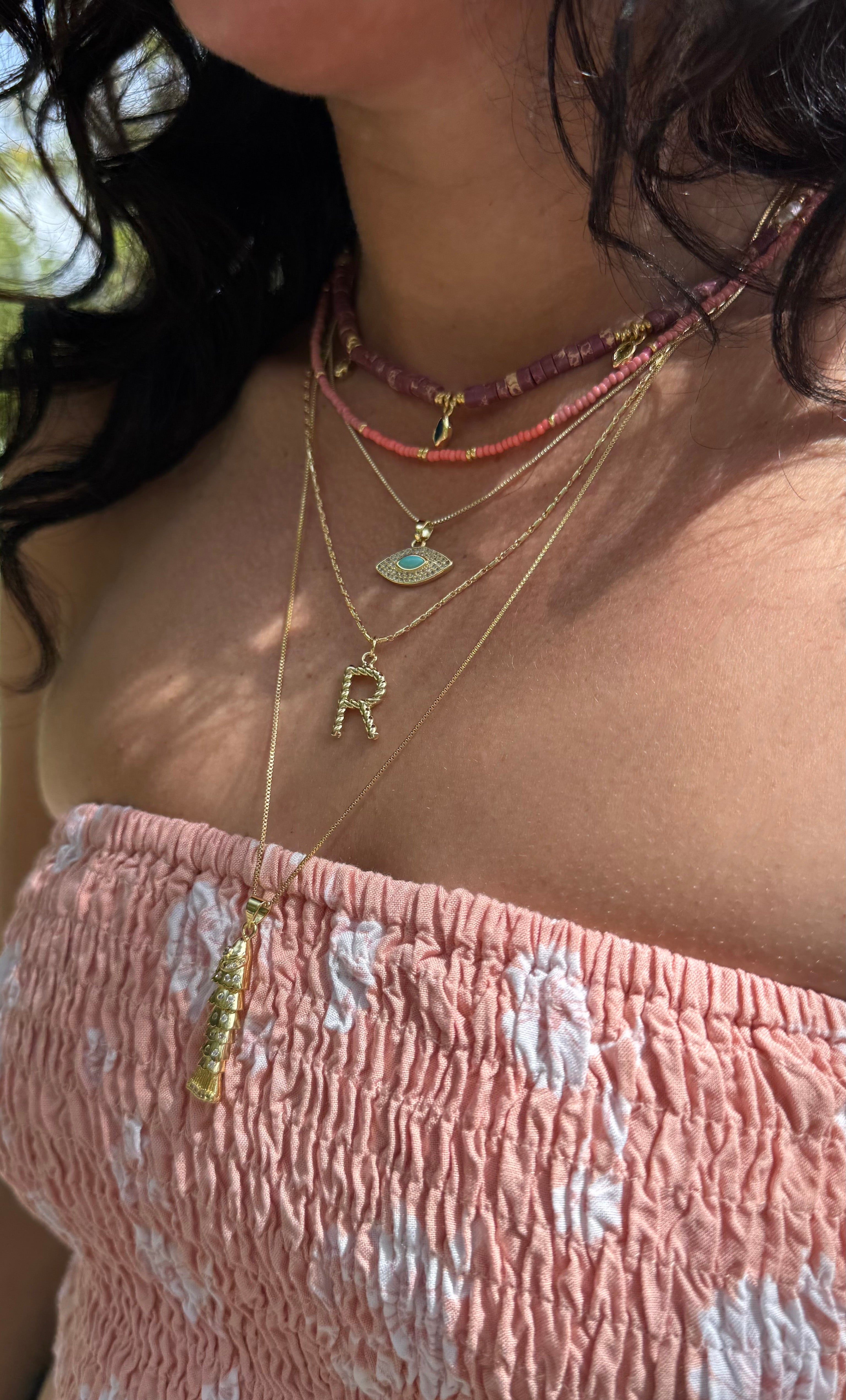 The Tunik Friendship Necklace - Pink