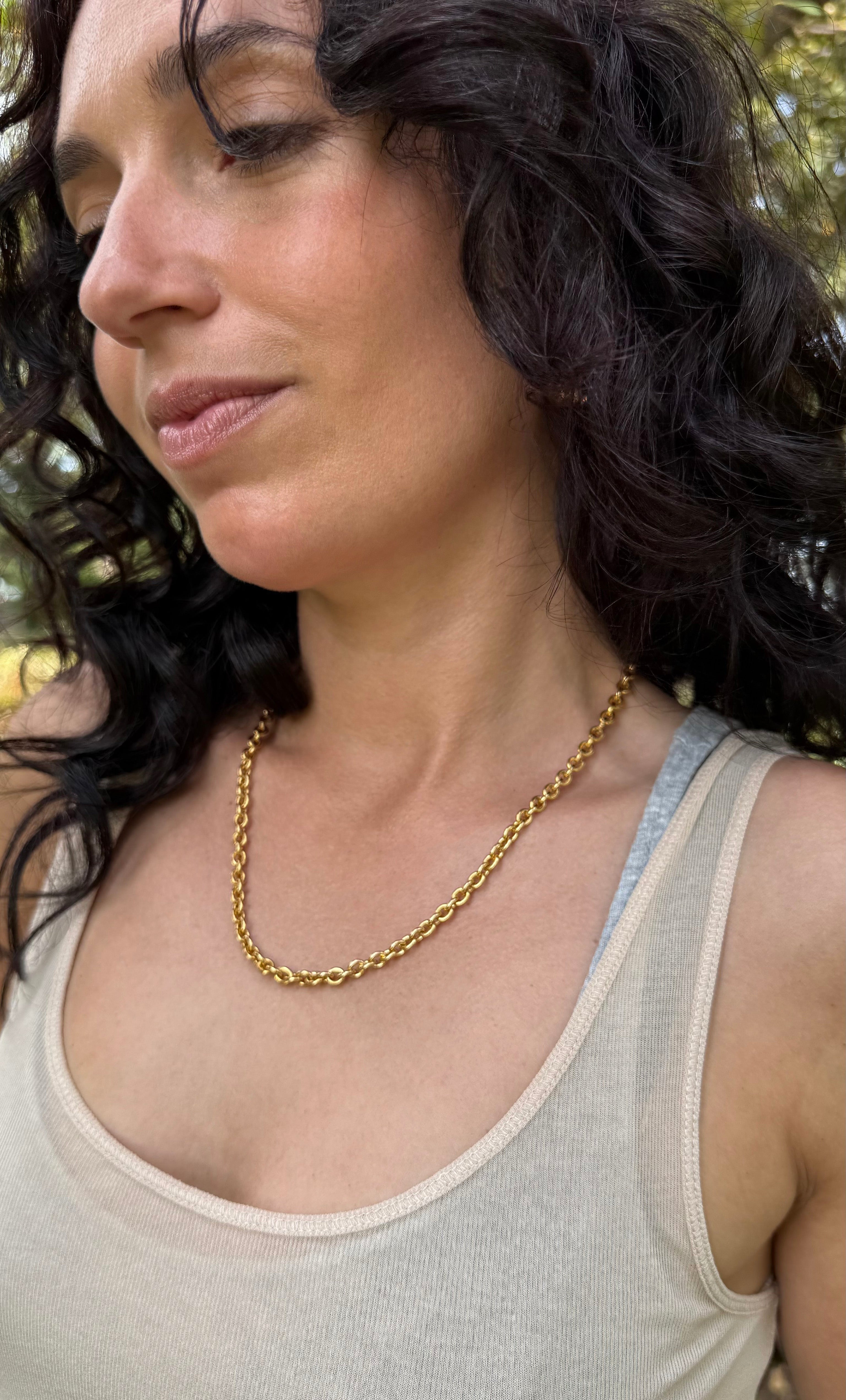 The Tunik Statement Rolo Chain Necklace