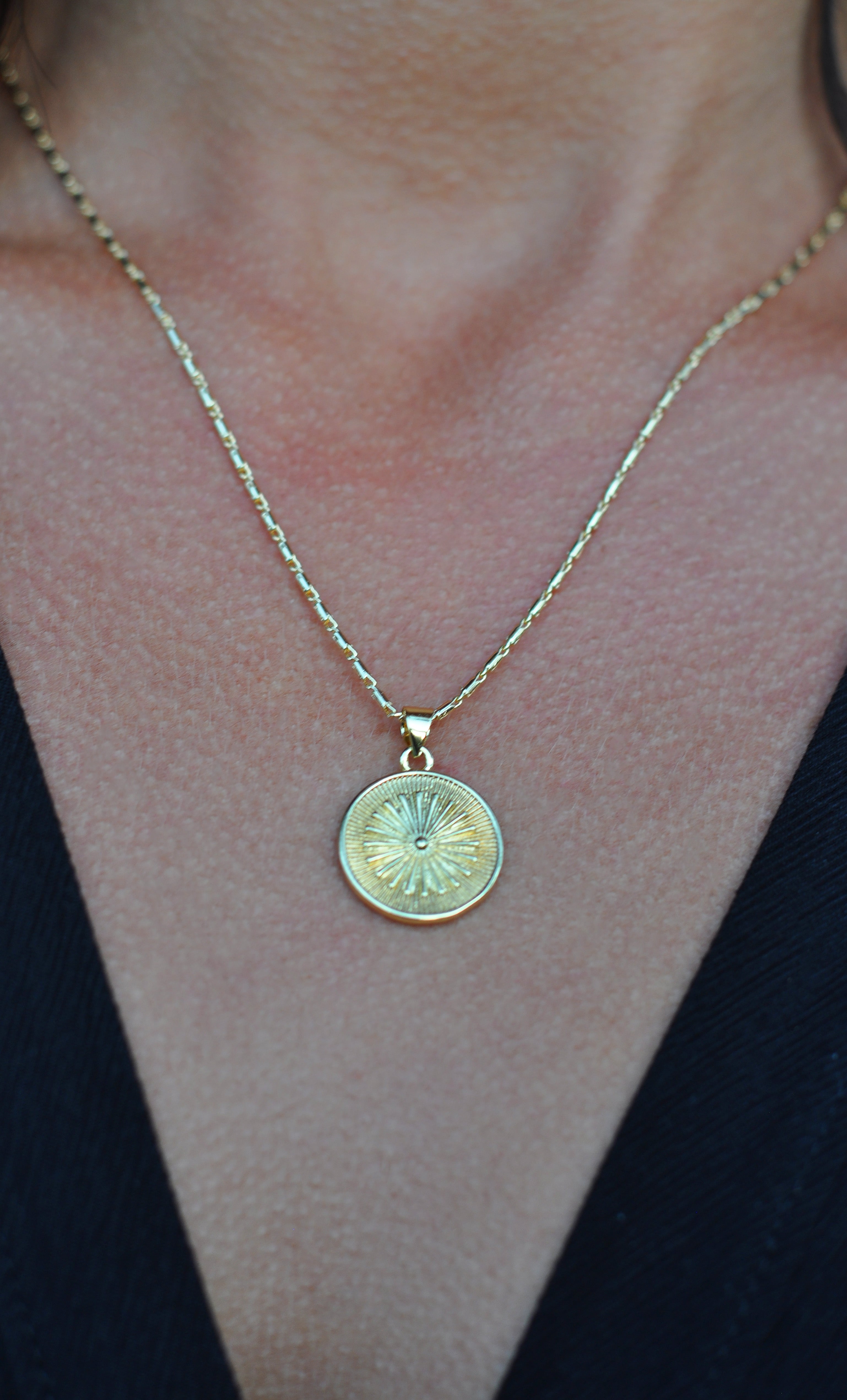 The Tunik Starlight Medallion Charm Necklace