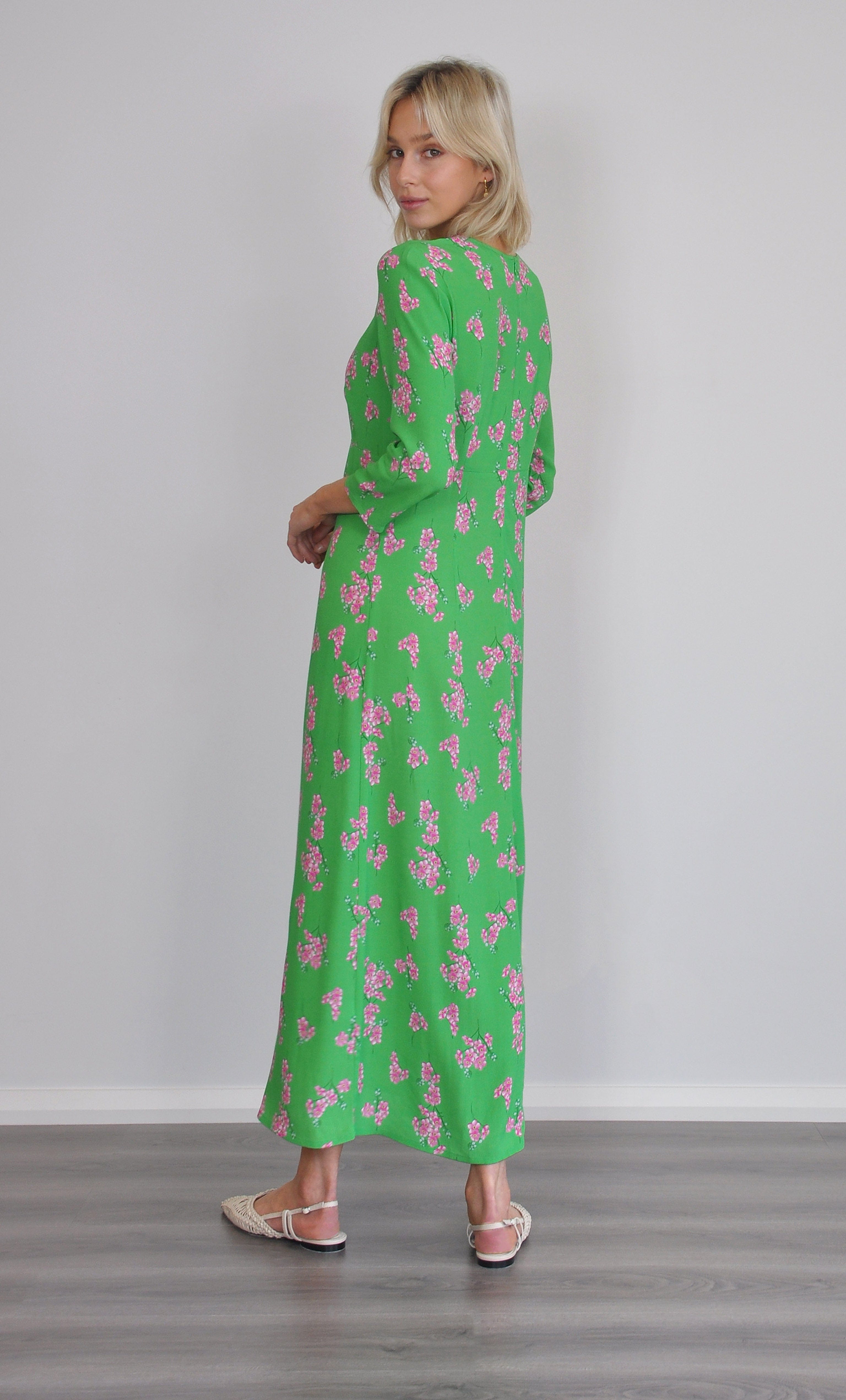 The Tunik Vivienne empire dress - Cherry Blossom print