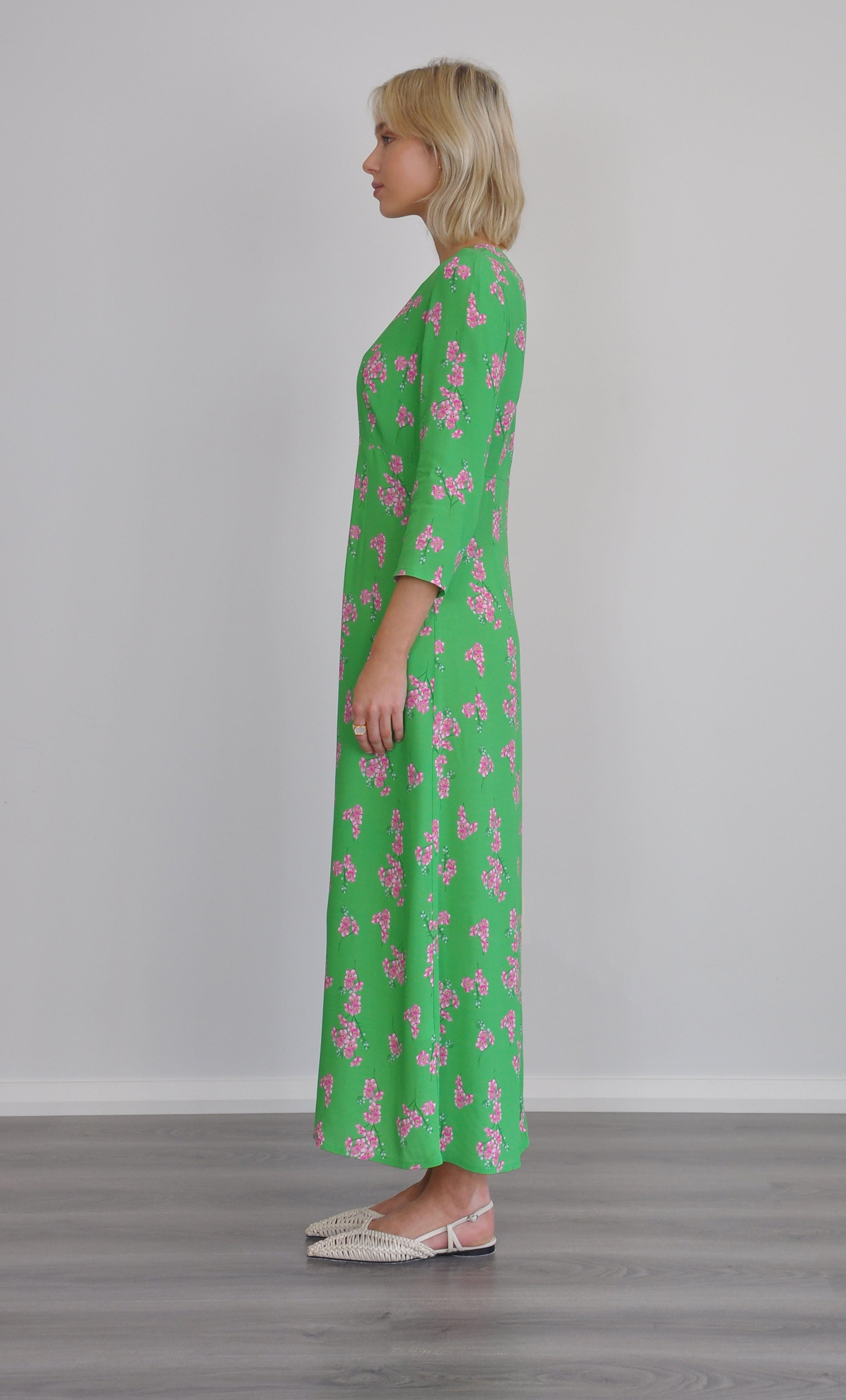 The Tunik Vivienne empire dress - Cherry Blossom print